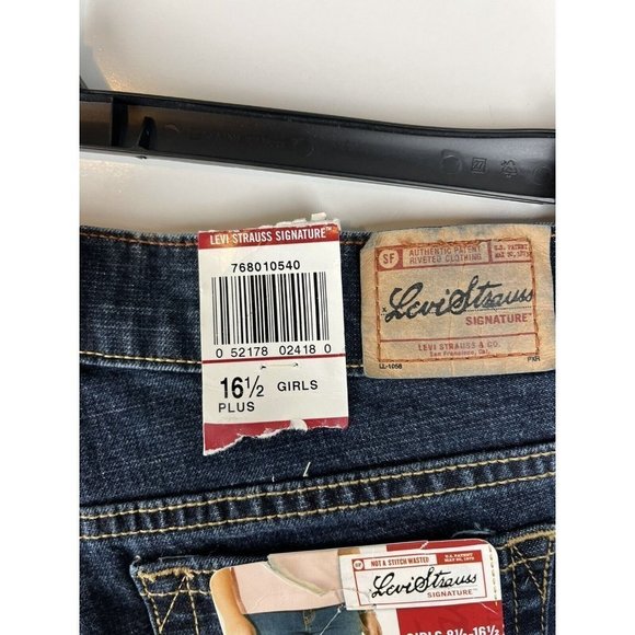 LEVI'S SIGNATURE LOW RISE FLARE JEANS GIRLS YOUTH sz16.5 (29x28.5) NWT - Picture 4 of 11